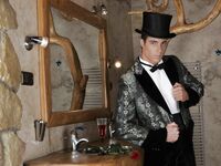 Lucio Maverick Tuxedo - DiamondPicturesMen - Hairy