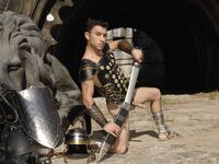 Santino Mckenna Sword - DiamondPicturesMen - Posing