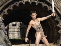 Santino Mckenna Sword - DiamondPicturesMen - Posing