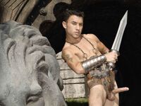 Santino Mckenna Sword - DiamondPicturesMen - Posing