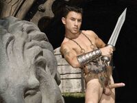 Santino Mckenna Sword - DiamondPicturesMen - Posing