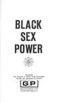 BLACK SEX POWER 1970 Photos