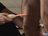 Humiliation Of Soldier Kyrill - Final - RusCapturedBoys - Waxing