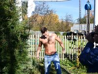 Model Photoshoot At The Dacha 1Zip - RusCapturedBoys - BDSM