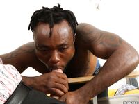 Bc12154 - Bareback Casting - Gay Interracial Anal Sex! - Georgio Black & Charley - Aug 14 2013 - BangBros, BigDaddy - Posing