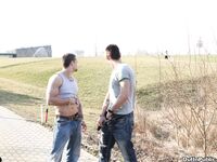 Op10000 - Out In Public - Bareback Sex On The Golf Course - Ben Lamar & Milos Zambo - Apr 6 2012 - BangBros, BigDaddy - BlowJob