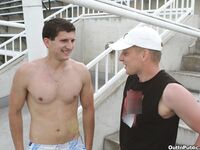 Op10215 - Out In Public - Hill Side Bareback Fucking - Neil Cross & Nicholas Kimmy - May 11 2012 - BangBros, BigDaddy - Cumshots