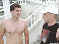 Op10215 - Out In Public - Hill Side Bareback Fucking - Neil Cross & Nicholas Kimmy - May 11 2012 - BangBros, BigDaddy - Cumshots