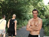 Op10595 - Out In Public - Raw Sex In A Public Park - Alex Brinsky & Martin Rusek - Aug 3 2012 - BangBros, BigDaddy - Posing