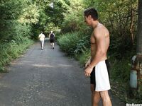 Op10595 - Out In Public - Raw Sex In A Public Park - Alex Brinsky & Martin Rusek - Aug 3 2012 - BangBros, BigDaddy - Posing