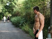 Op10595 - Out In Public - Raw Sex In A Public Park - Alex Brinsky & Martin Rusek - Aug 3 2012 - BangBros, BigDaddy - Posing