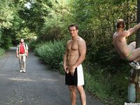 Op10595 - Out In Public - Raw Sex In A Public Park - Alex Brinsky & Martin Rusek - Aug 3 2012 - BangBros, BigDaddy - Posing