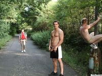 Op10595 - Out In Public - Raw Sex In A Public Park - Alex Brinsky & Martin Rusek - Aug 3 2012 - BangBros, BigDaddy - Posing