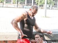Op10596 - Out In Public - Body Buildling Public Raw Sex - Tomas Friedel & Peter Neo - Aug 10 2012 - BangBros, BigDaddy - Cumshots