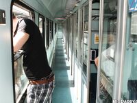 Op10673 - Out In Public - Getting Bareback Sex On A Train - Roman Klaska & Dima Lauren - Aug 31 2012 - BangBros, BigDaddy - BlowJob
