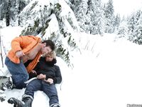 Op11218 - Out In Public - Bare-Back Ski Mountain! - Rado Zuska & Marek Kral - Jan 11 2013 - BangBros, BigDaddy - Big Dick