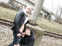 Op11697 - Out In Public - Getting Anal From A Dude On The Rooftop - Angelo Brada & Rudy Valentino - Apr 26 2013 - BangBros, BigDaddy - Muscles