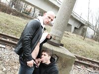 Op11697 - Out In Public - Getting Anal From A Dude On The Rooftop - Angelo Brada & Rudy Valentino - Apr 26 2013 - BangBros, BigDaddy - Muscles