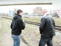 Op11697 - Out In Public - Getting Anal From A Dude On The Rooftop - Angelo Brada & Rudy Valentino - Apr 26 2013 - BangBros, BigDaddy - Muscles