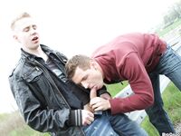 Op11761 - Out In Public - Men Fucking On The Road - Thomas Finn & Justin Conway - May 10 2013 - BangBros, BigDaddy - HandJob