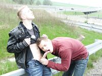 Op11761 - Out In Public - Men Fucking On The Road - Thomas Finn & Justin Conway - May 10 2013 - BangBros, BigDaddy - HandJob