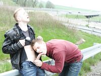Op11761 - Out In Public - Men Fucking On The Road - Thomas Finn & Justin Conway - May 10 2013 - BangBros, BigDaddy - HandJob