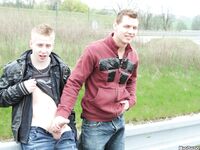 Op11761 - Out In Public - Men Fucking On The Road - Thomas Finn & Justin Conway - May 10 2013 - BangBros, BigDaddy - HandJob