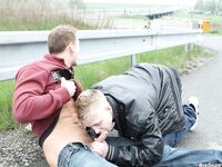 Op11761 - Out In Public - Men Fucking On The Road - Thomas Finn & Justin Conway - May 10 2013 - BangBros, BigDaddy - HandJob