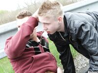 Op11761 - Out In Public - Men Fucking On The Road - Thomas Finn & Justin Conway - May 10 2013 - BangBros, BigDaddy - HandJob