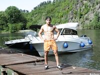 Op11849 - Out In Public - Two Dudes Have Anal Sex On The Boat! - Rudy Bodlak & Michael Lope - Jun 21 2013 - BangBros, BigDaddy - Posing
