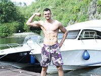 Op11849 - Out In Public - Two Dudes Have Anal Sex On The Boat! - Rudy Bodlak & Michael Lope - Jun 21 2013 - BangBros, BigDaddy - Posing