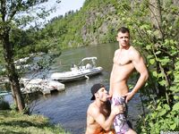 Op11849 - Out In Public - Two Dudes Have Anal Sex On The Boat! - Rudy Bodlak & Michael Lope - Jun 21 2013 - BangBros, BigDaddy - Posing