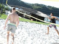 Op12295 - Out In Public - Volley-Ball & Some Dick! - Paul Fresh & Michael Lope - Sep 20 2013 - BangBros, BigDaddy - Posing