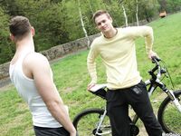 Op13102 - Out In Public - Outdoor Anal Sex On The Bike Trails - Thomas Finn & Peter Filo - May 9 2014 - BangBros, BigDaddy - Massage