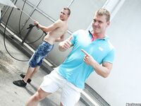 Op13406 - Out In Public - Anal Fucking At The Public Carwash! - Drago Lembeck & Pavel Gaborik - Aug 1 2014 - BangBros, BigDaddy - Posing