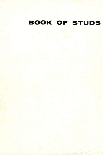 BOOK OF STUDS 1970 Photos