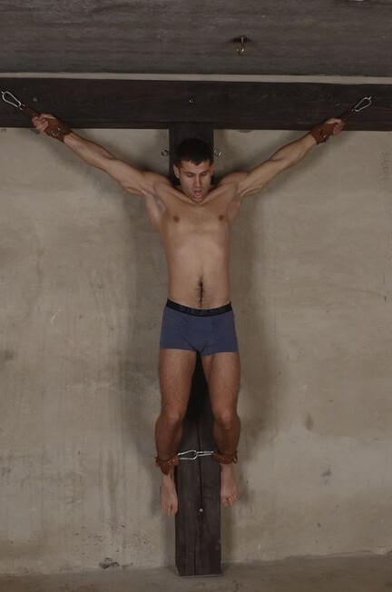 Crucifixion Of Slave Zhenya - RusCapturedBoys - Muscle